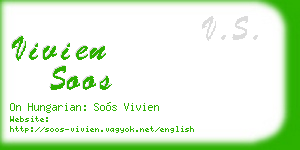 vivien soos business card